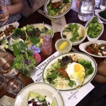 Gluten-free lunch spread from The Meatball Shop